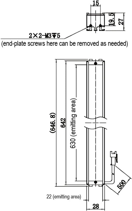 LS-BAR-1294 dimensions (mm)