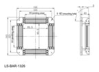 LS-BAR-1326 dimensions (mm)