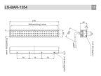 LS-BAR-1354 dimensions (mm)