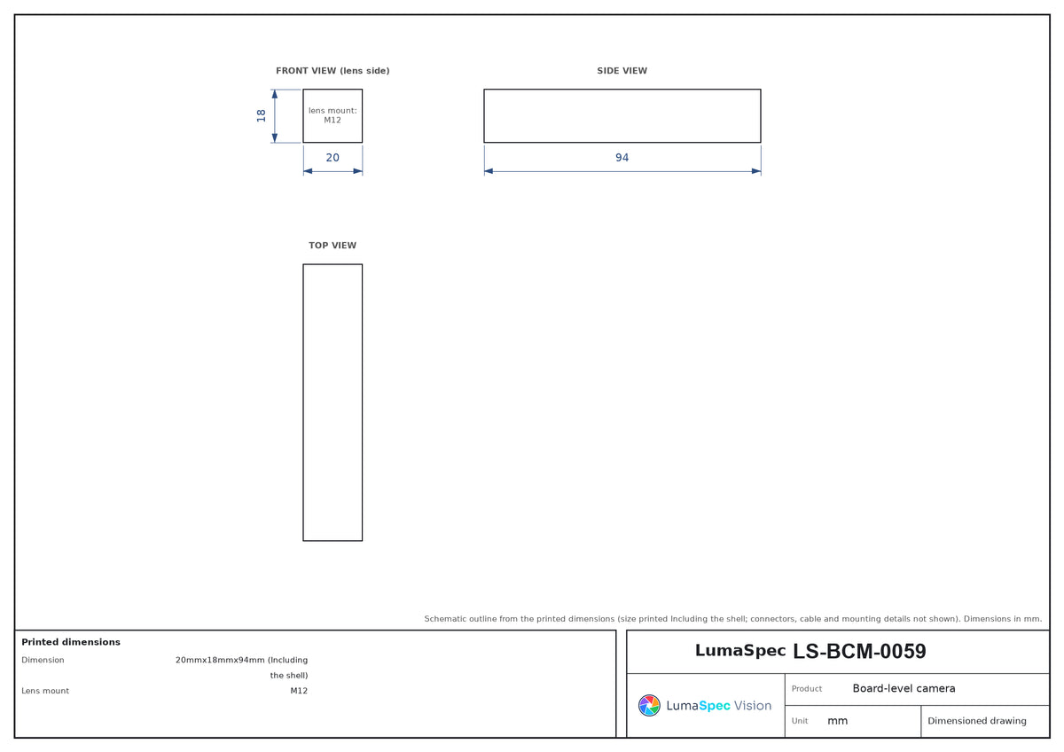LS-BCM-0059 dimensions (mm)