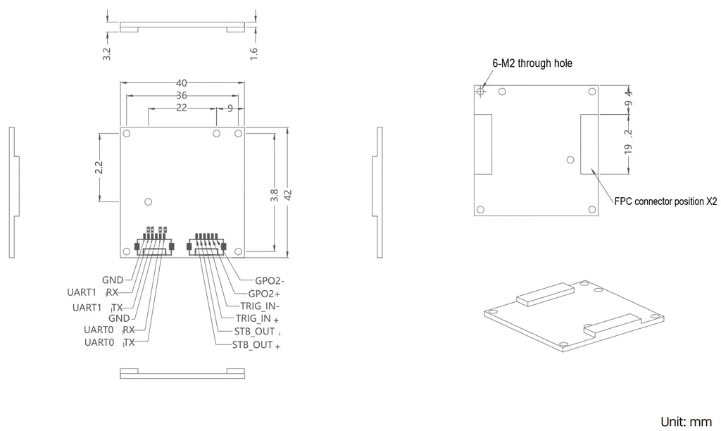 LS-BCM-0040 dimensions (mm)