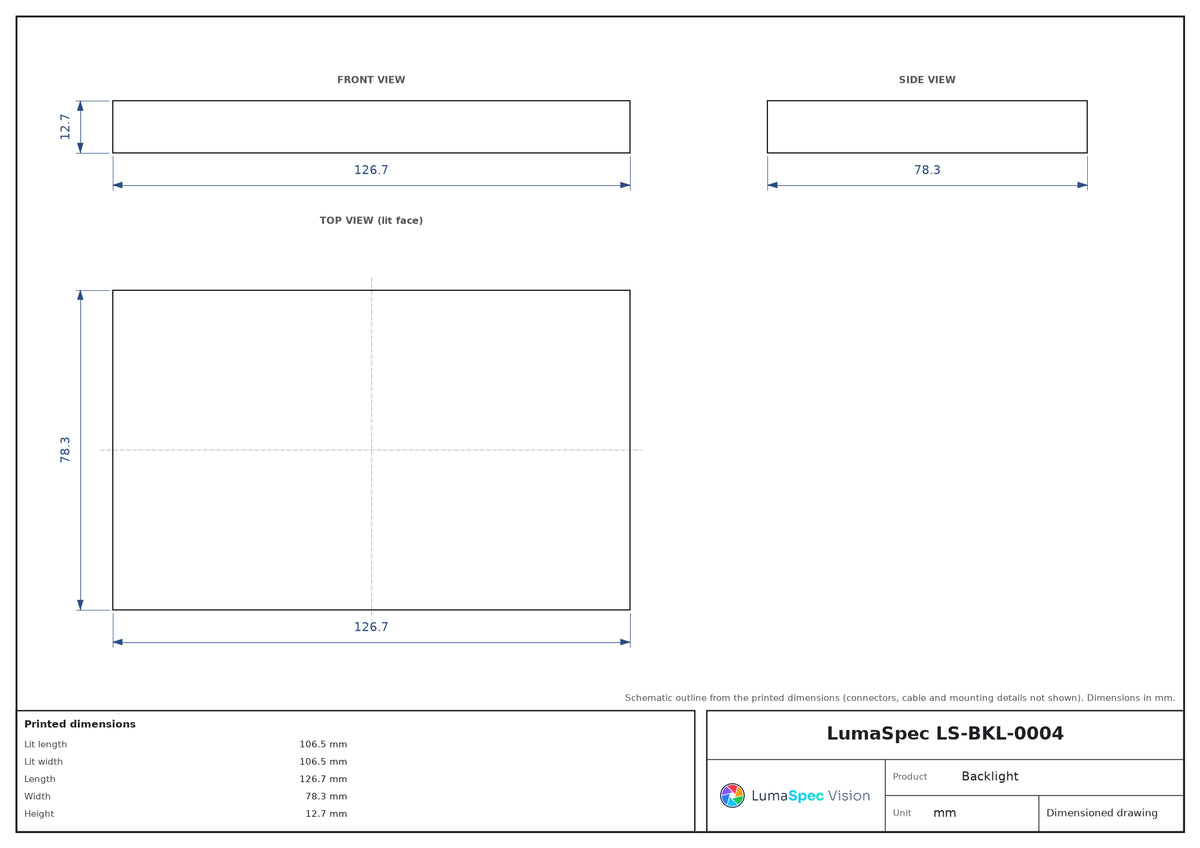 LS-BKL-0004 dimensions (mm)