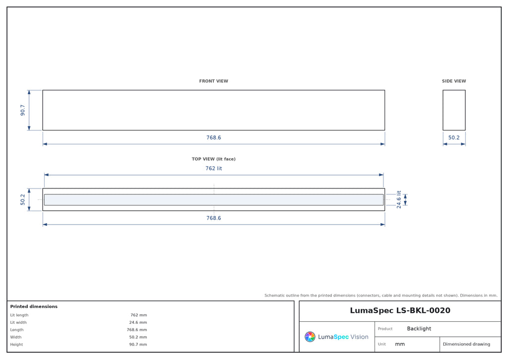 LS-BKL-0020 dimensions (mm)