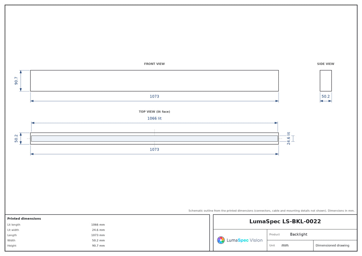 LS-BKL-0022 dimensions (mm)