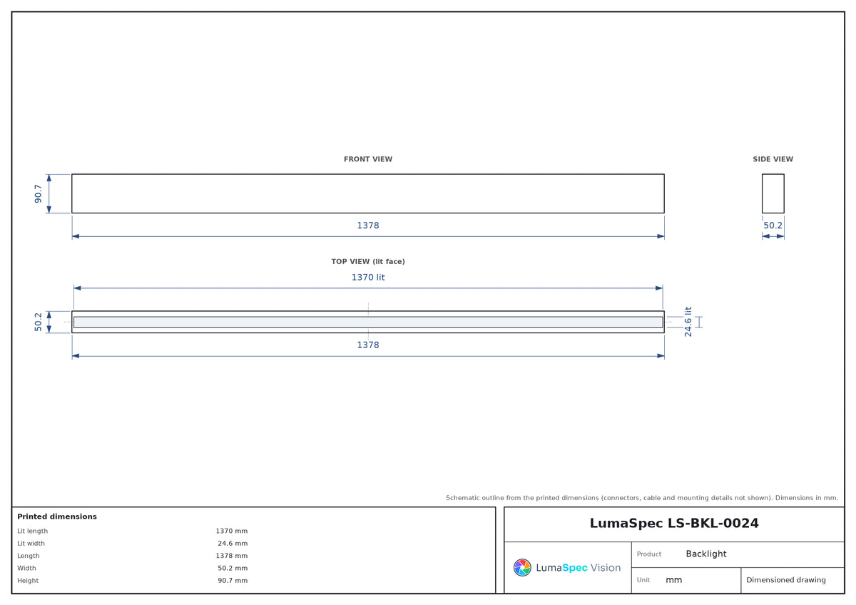 LS-BKL-0024 dimensions (mm)