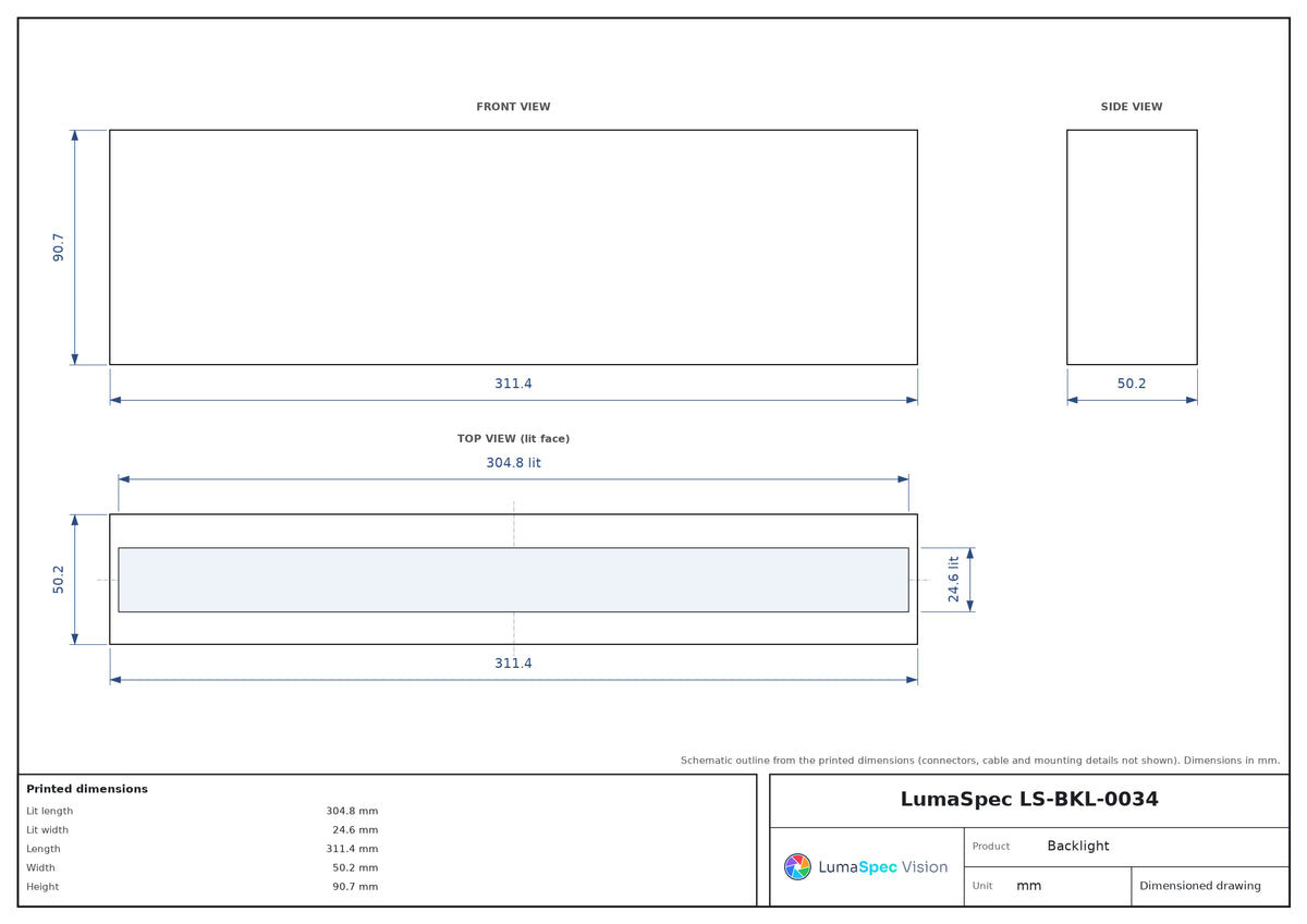 LS-BKL-0034 dimensions (mm)