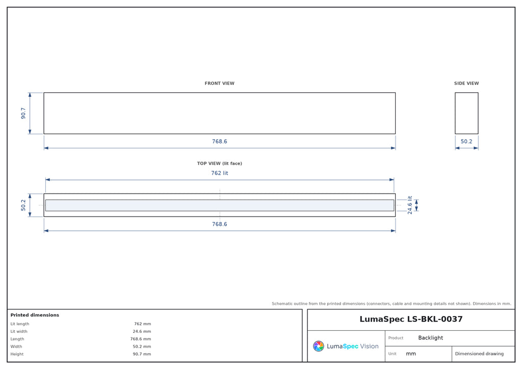 LS-BKL-0037 dimensions (mm)