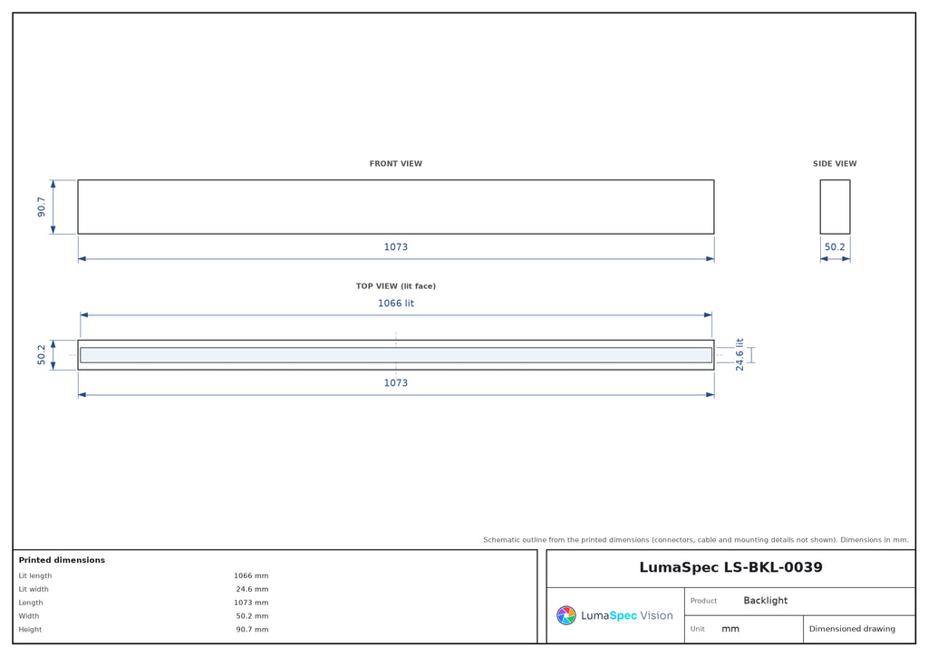 LS-BKL-0039 dimensions (mm)