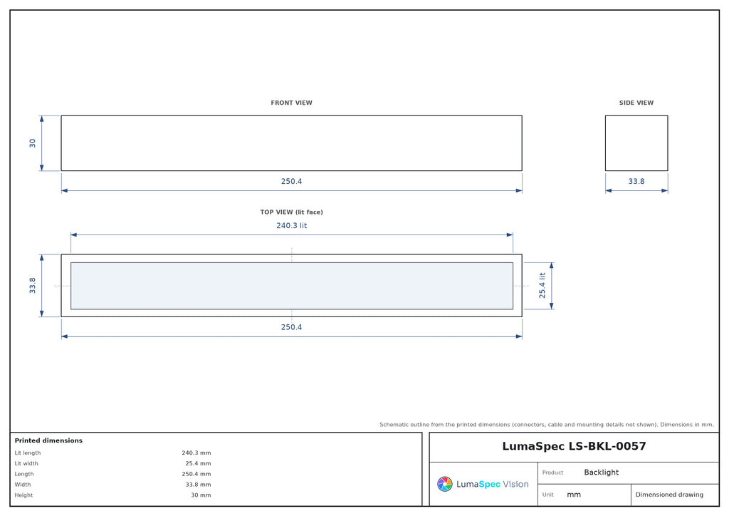 LS-BKL-0057 dimensions (mm)