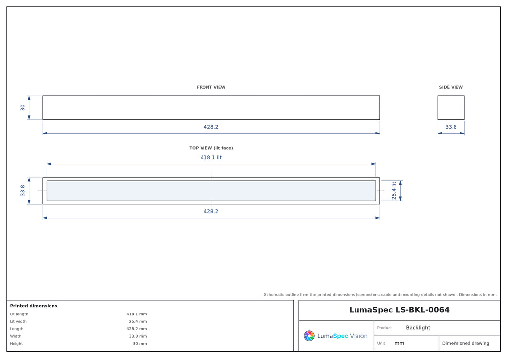 LS-BKL-0064 dimensions (mm)