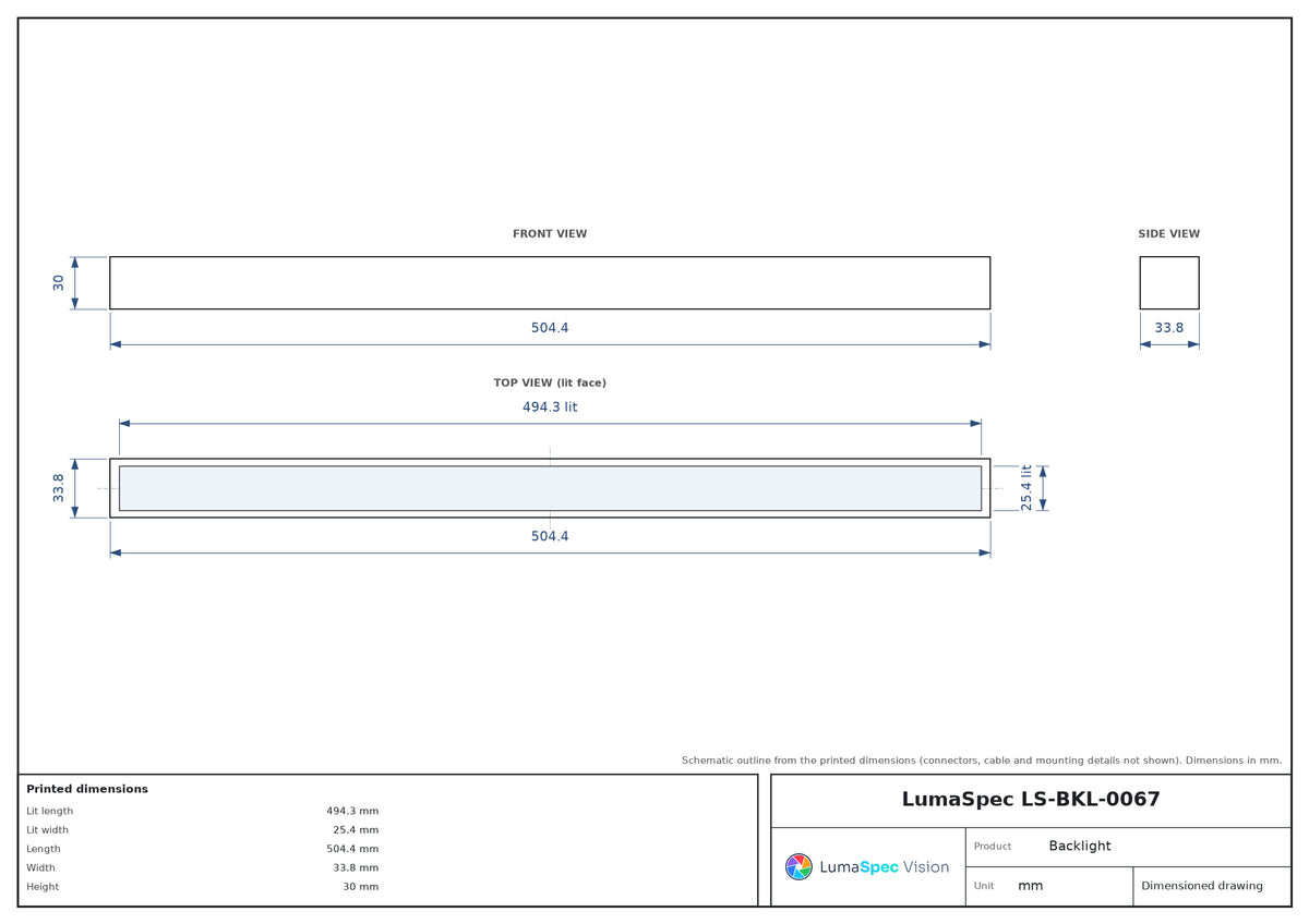 LS-BKL-0067 dimensions (mm)