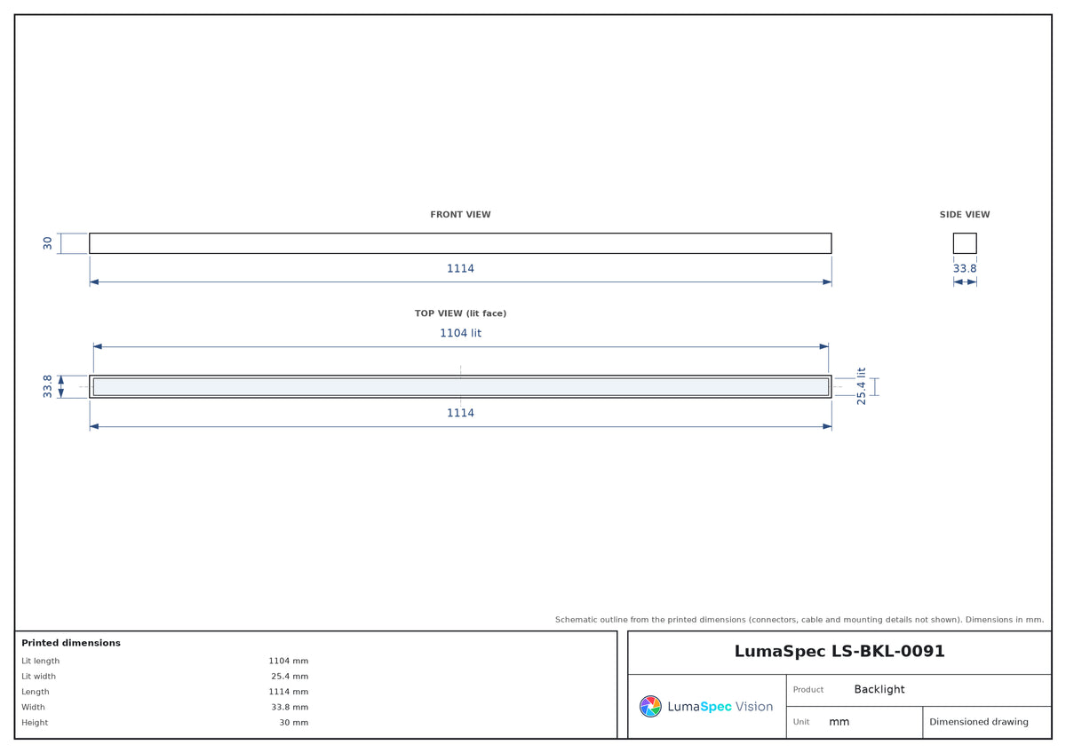 LS-BKL-0091 dimensions (mm)