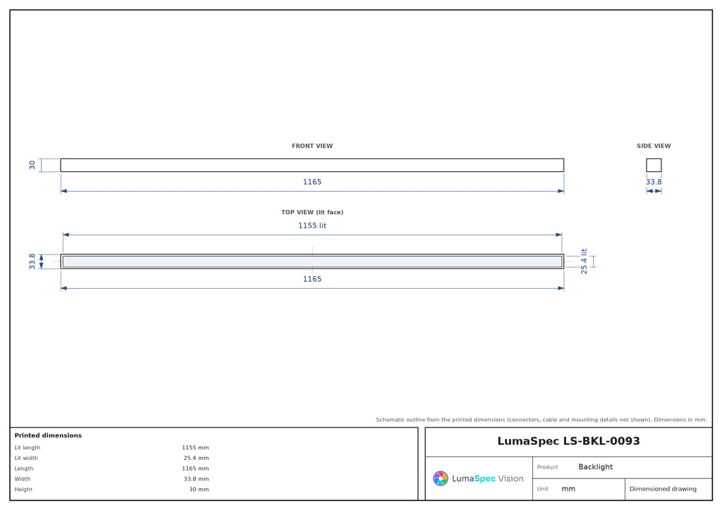 LS-BKL-0093 dimensions (mm)