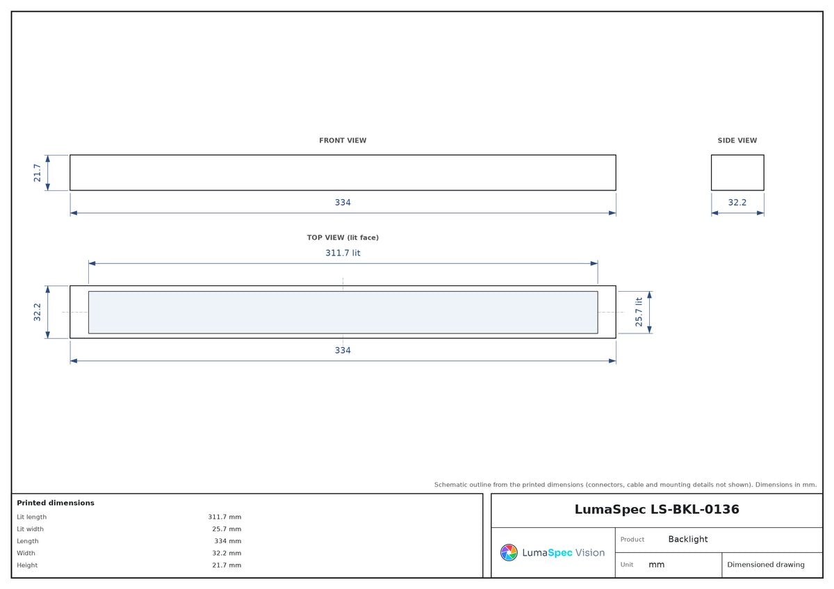 LS-BKL-0136 dimensions (mm)