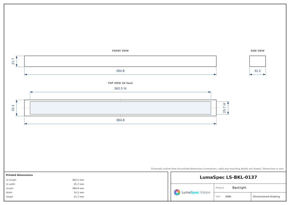 LS-BKL-0137 dimensions (mm)