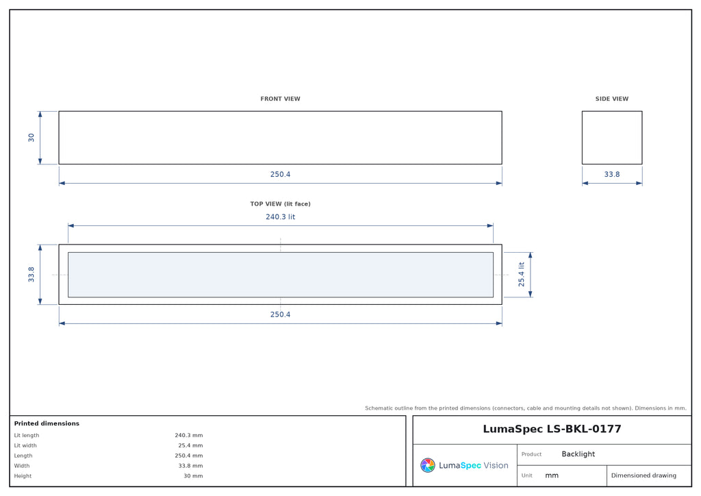 LS-BKL-0177 dimensions (mm)