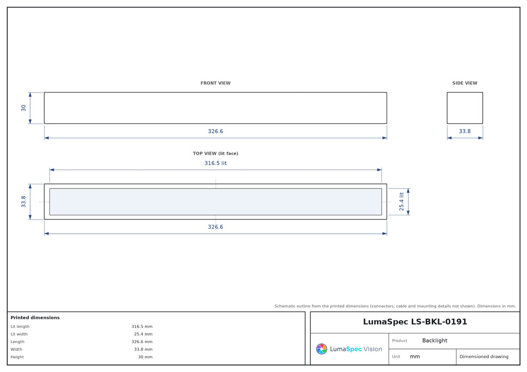 LS-BKL-0191 dimensions (mm)