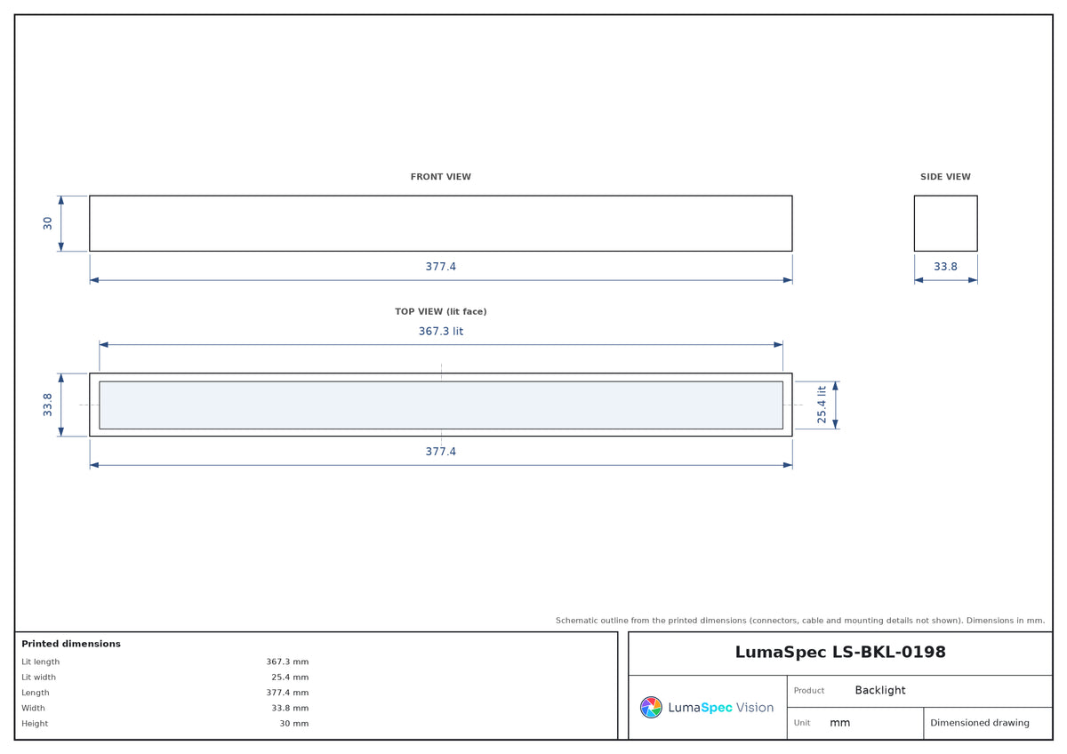 LS-BKL-0198 dimensions (mm)