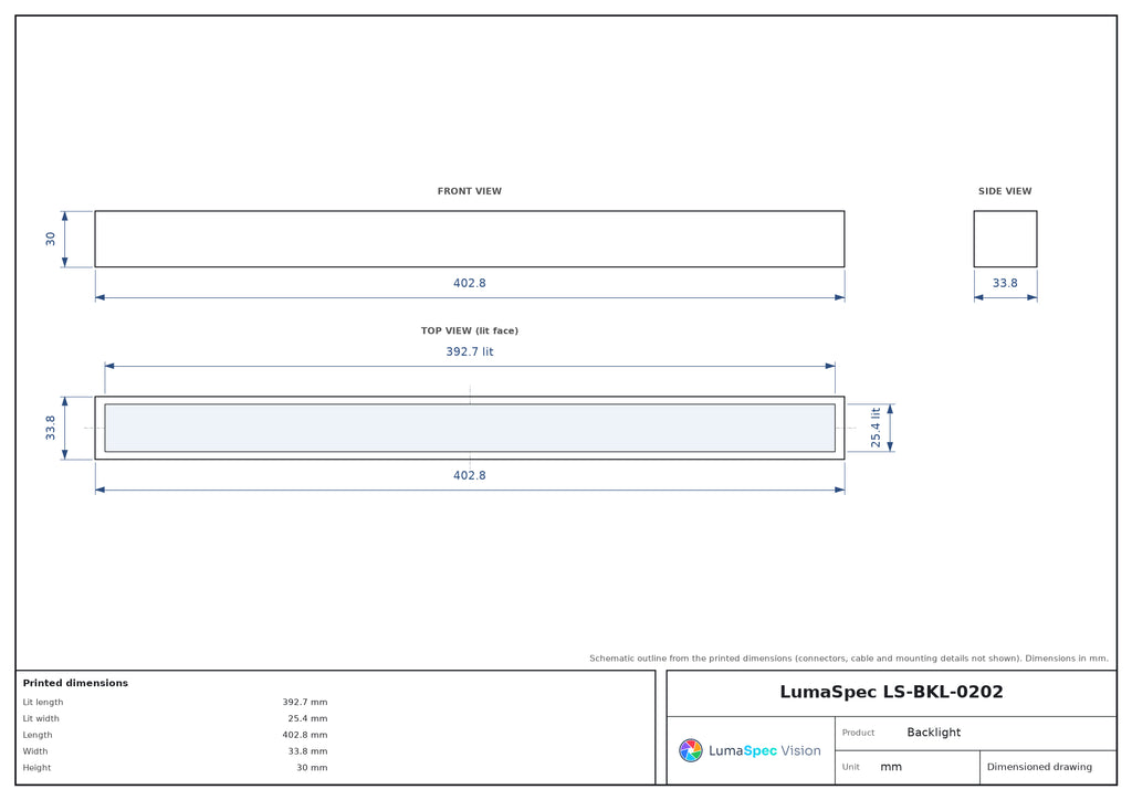 LS-BKL-0202 dimensions (mm)
