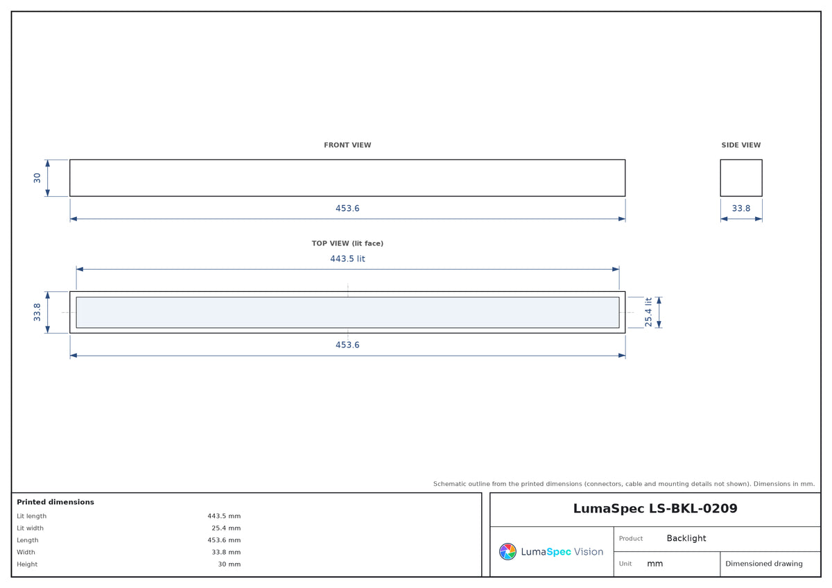LS-BKL-0209 dimensions (mm)