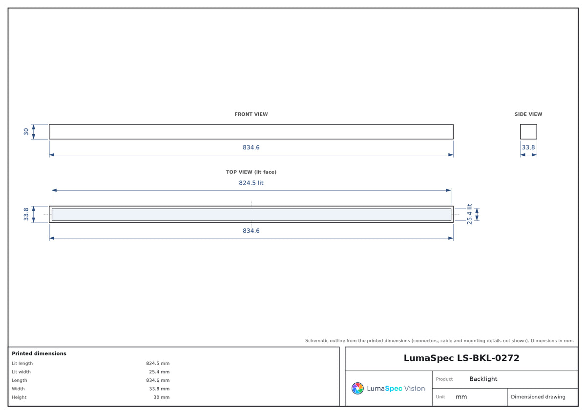 LS-BKL-0272 dimensions (mm)