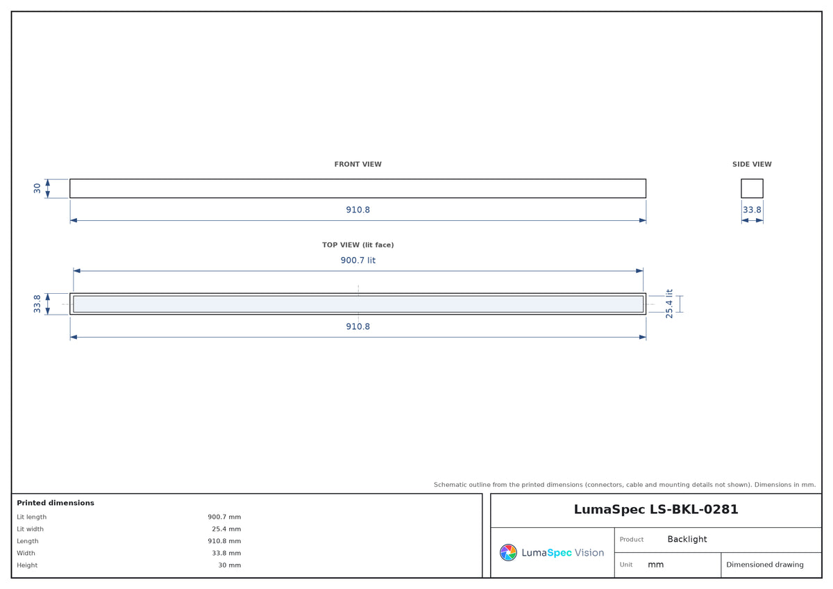 LS-BKL-0281 dimensions (mm)