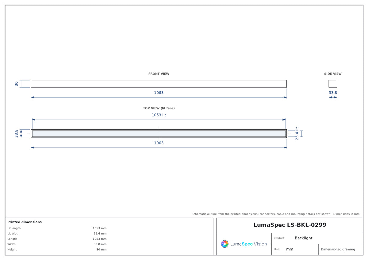 LS-BKL-0299 dimensions (mm)