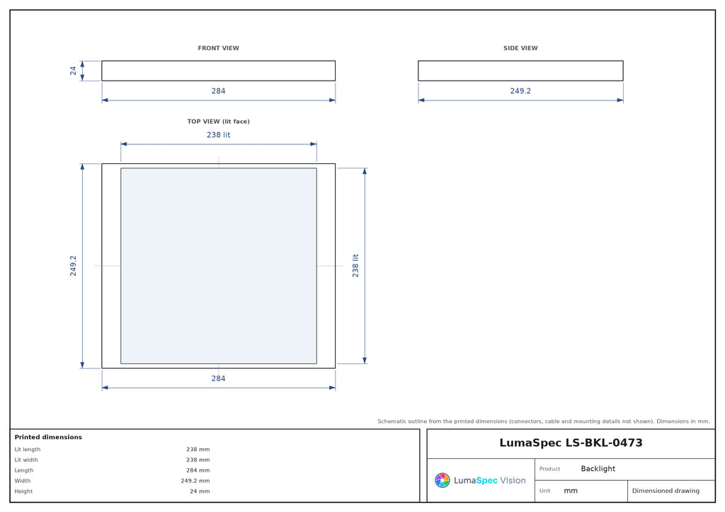 LS-BKL-0473 dimensions (mm)