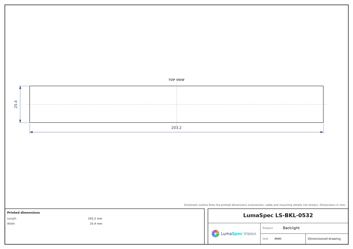 LS-BKL-0532 dimensions (mm)