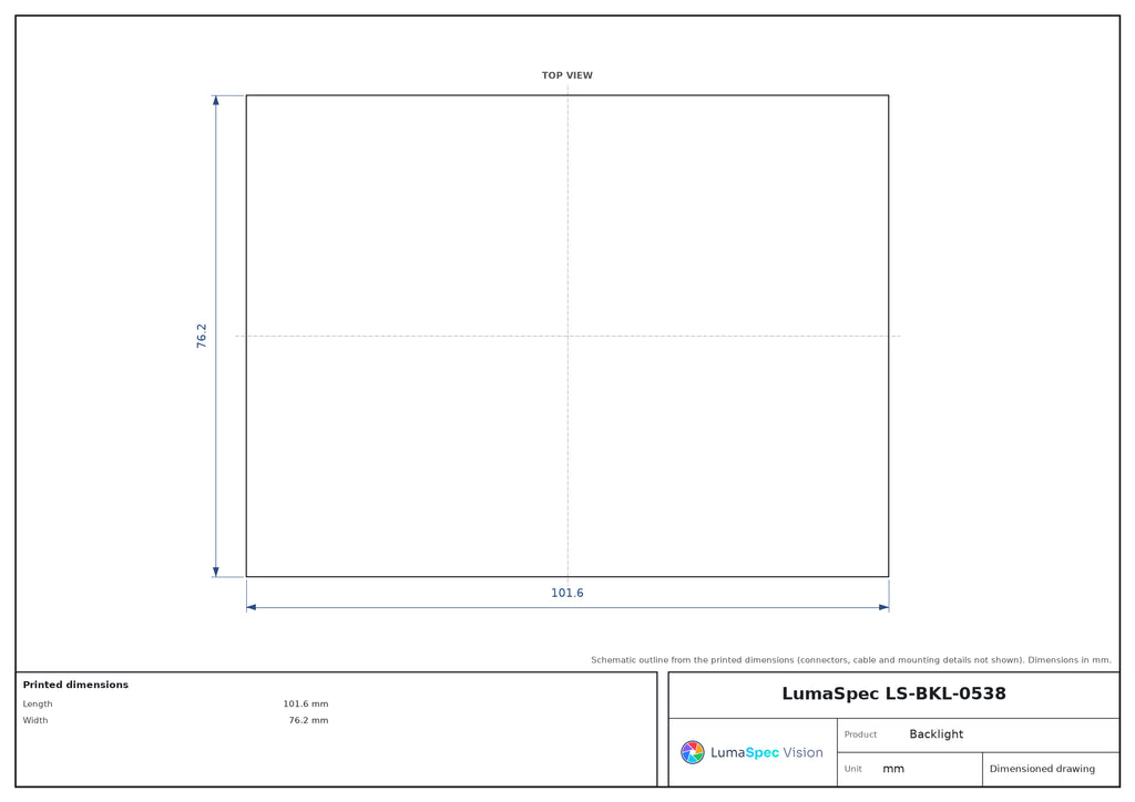 LS-BKL-0538 dimensions (mm)