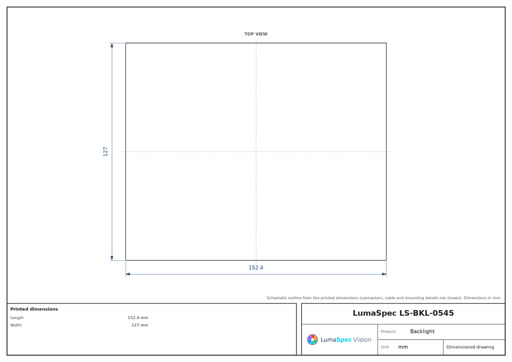 LS-BKL-0545 dimensions (mm)