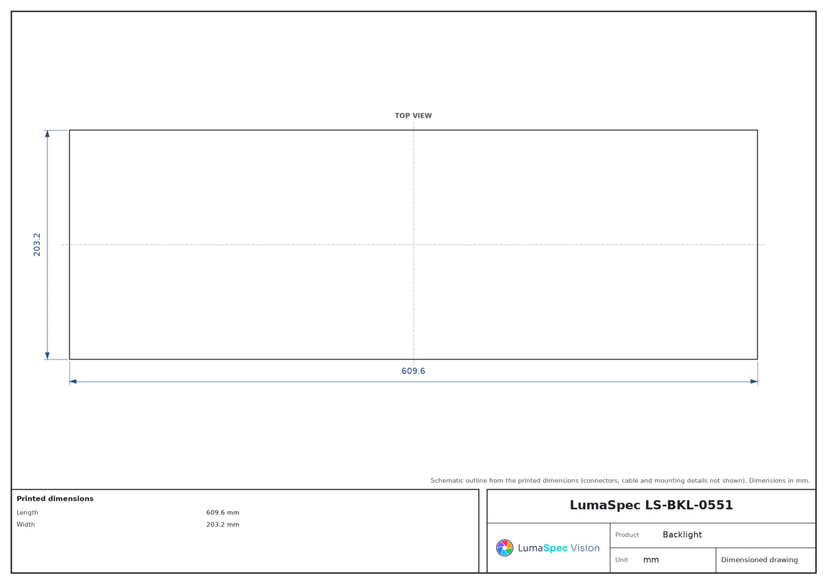 LS-BKL-0551 dimensions (mm)