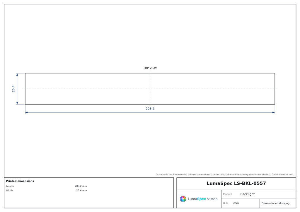 LS-BKL-0557 dimensions (mm)