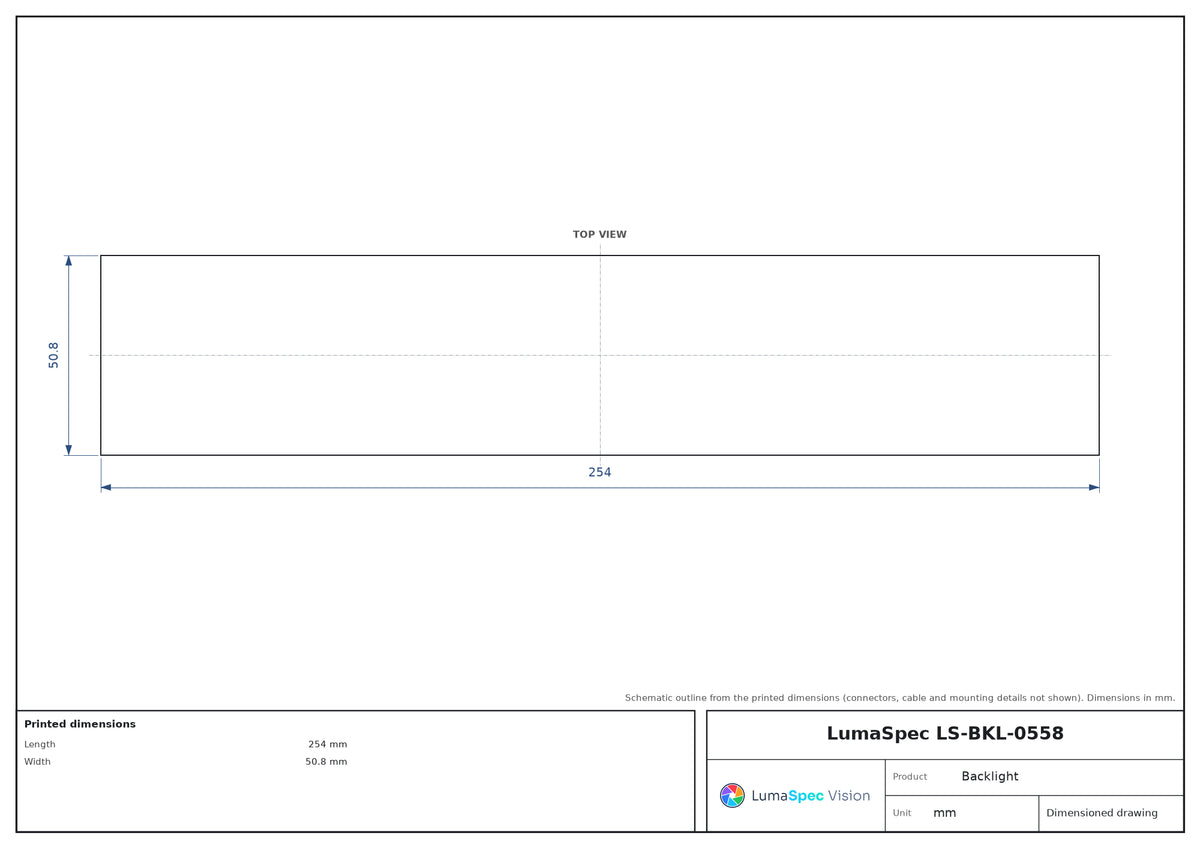LS-BKL-0558 dimensions (mm)
