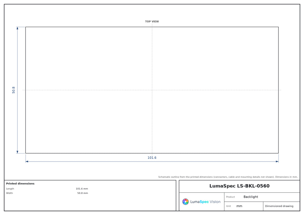 LS-BKL-0560 dimensions (mm)