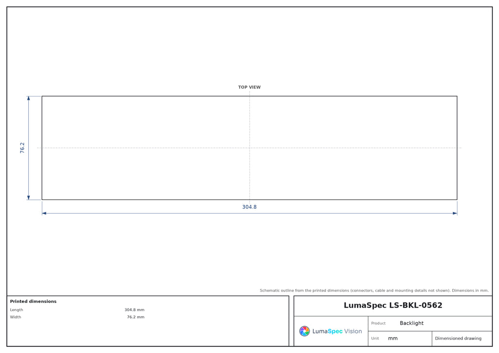LS-BKL-0562 dimensions (mm)