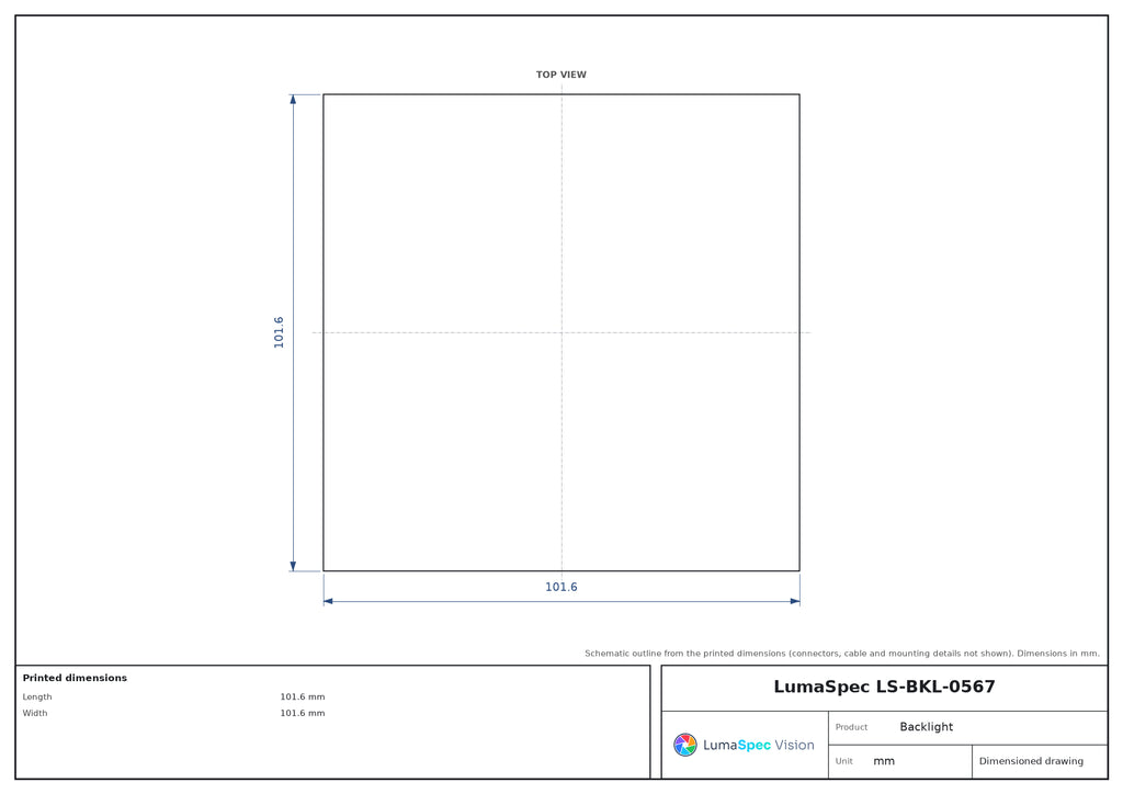 LS-BKL-0567 dimensions (mm)