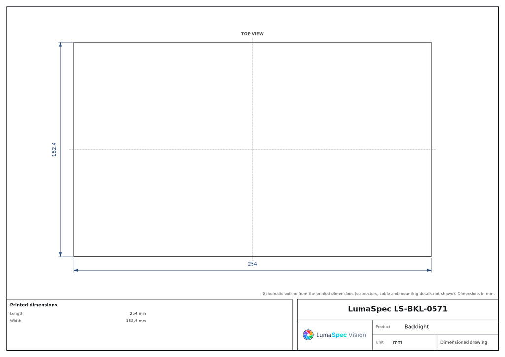 LS-BKL-0571 dimensions (mm)
