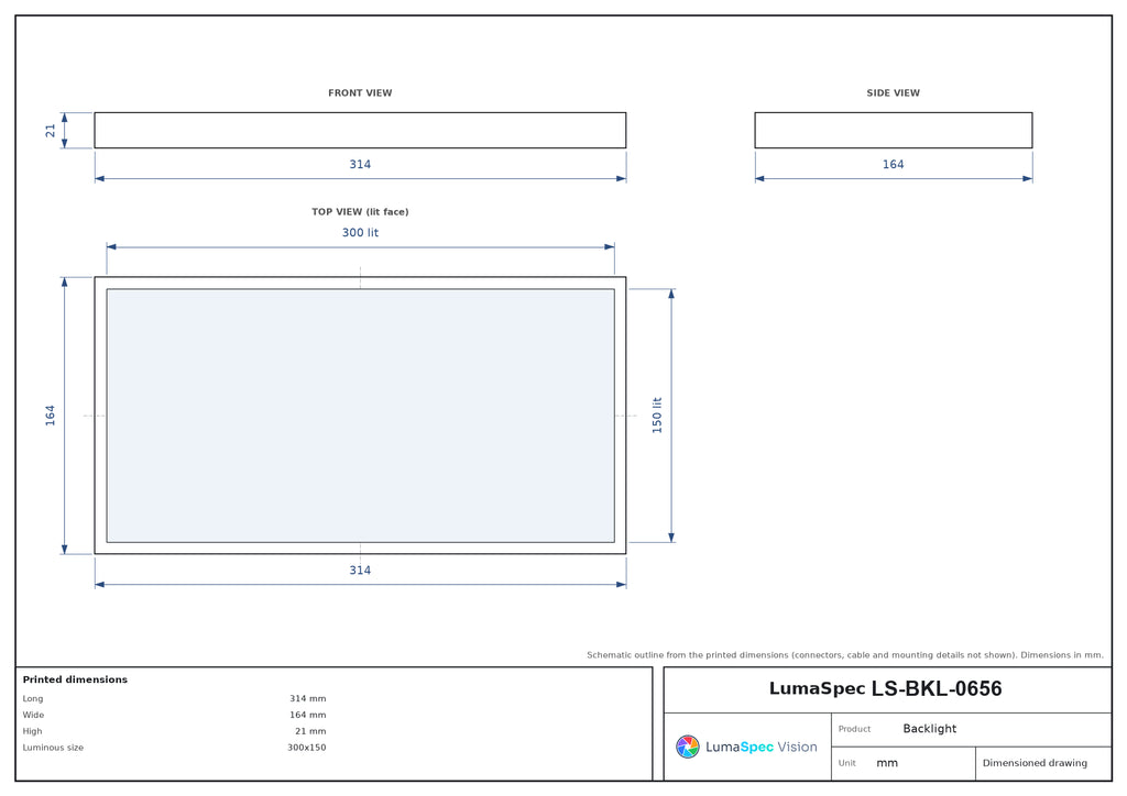LS-BKL-0656 dimensions (mm)