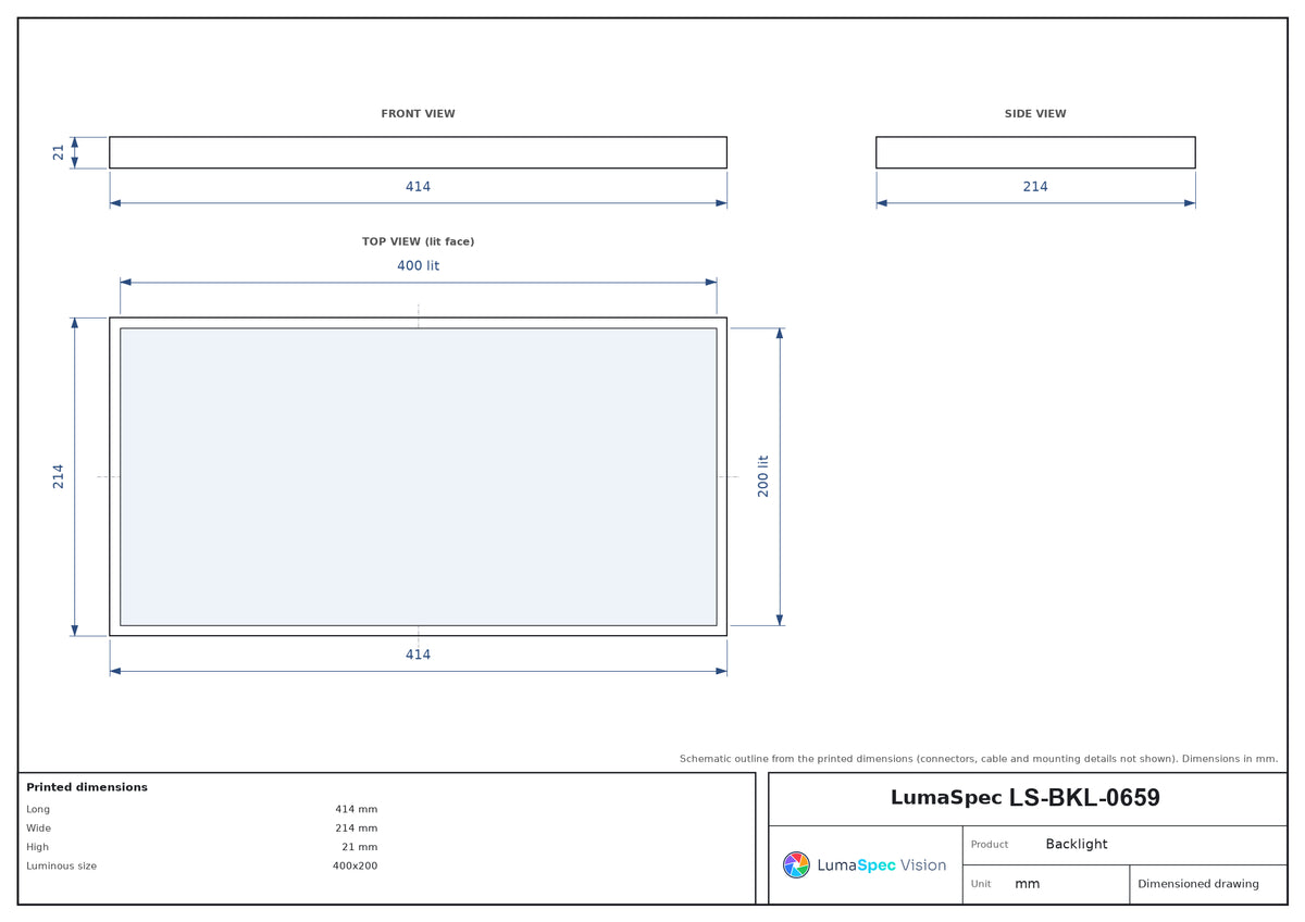 LS-BKL-0659 dimensions (mm)