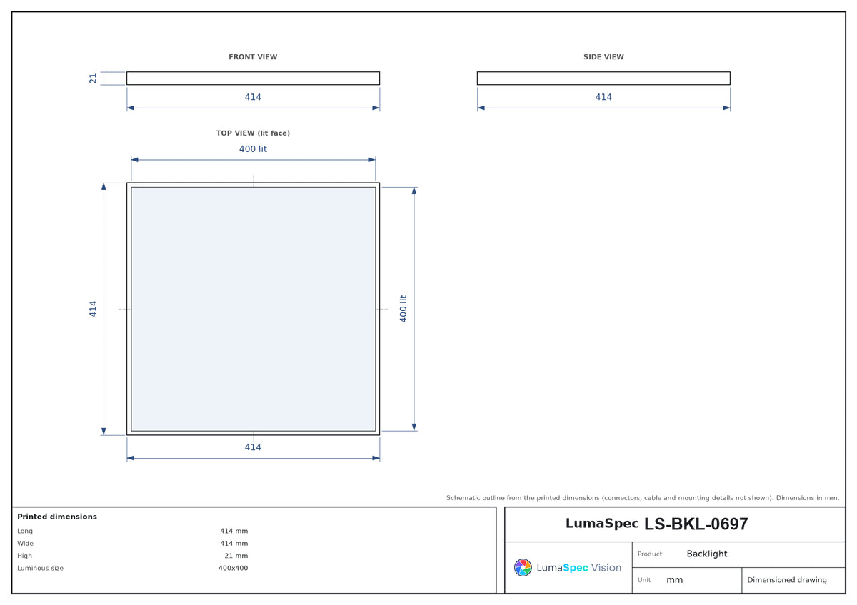 LS-BKL-0697 dimensions (mm)