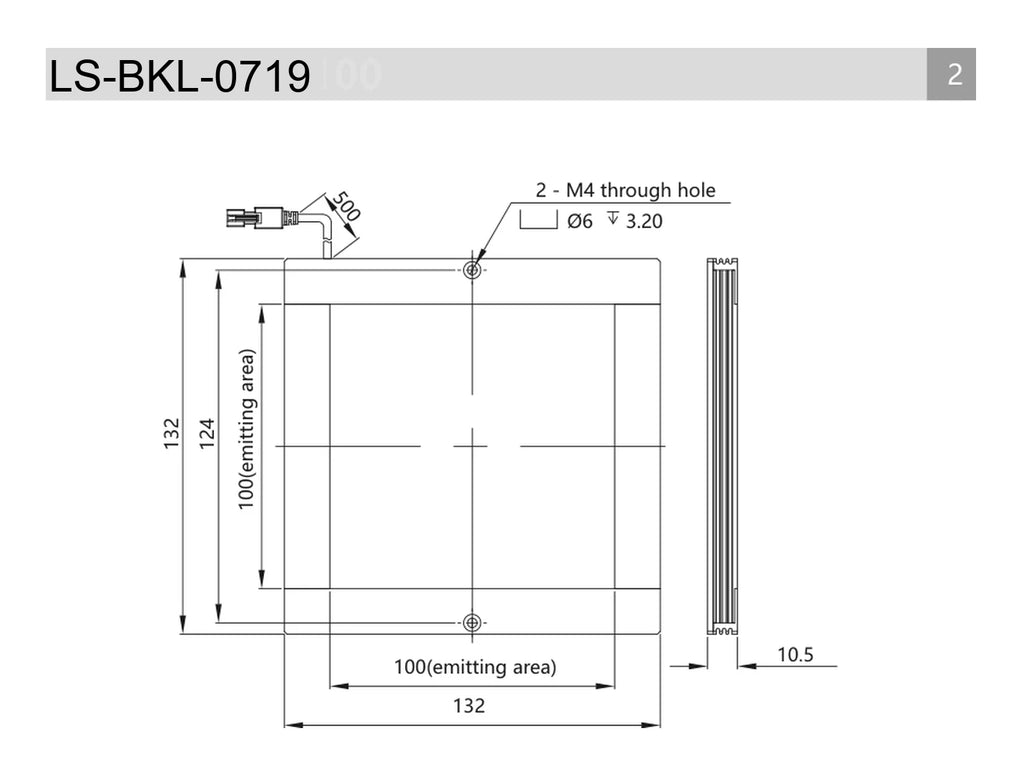LS-BKL-0719 dimensions (mm)