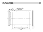 LS-BKL-0722 dimensions (mm)