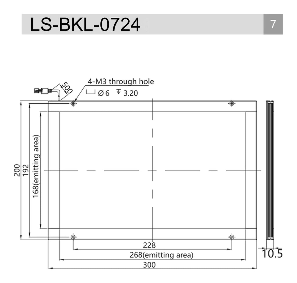 LS-BKL-0724 dimensions (mm)