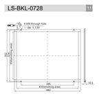 LS-BKL-0728 dimensions (mm)
