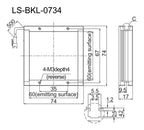 LS-BKL-0734 dimensions (mm)