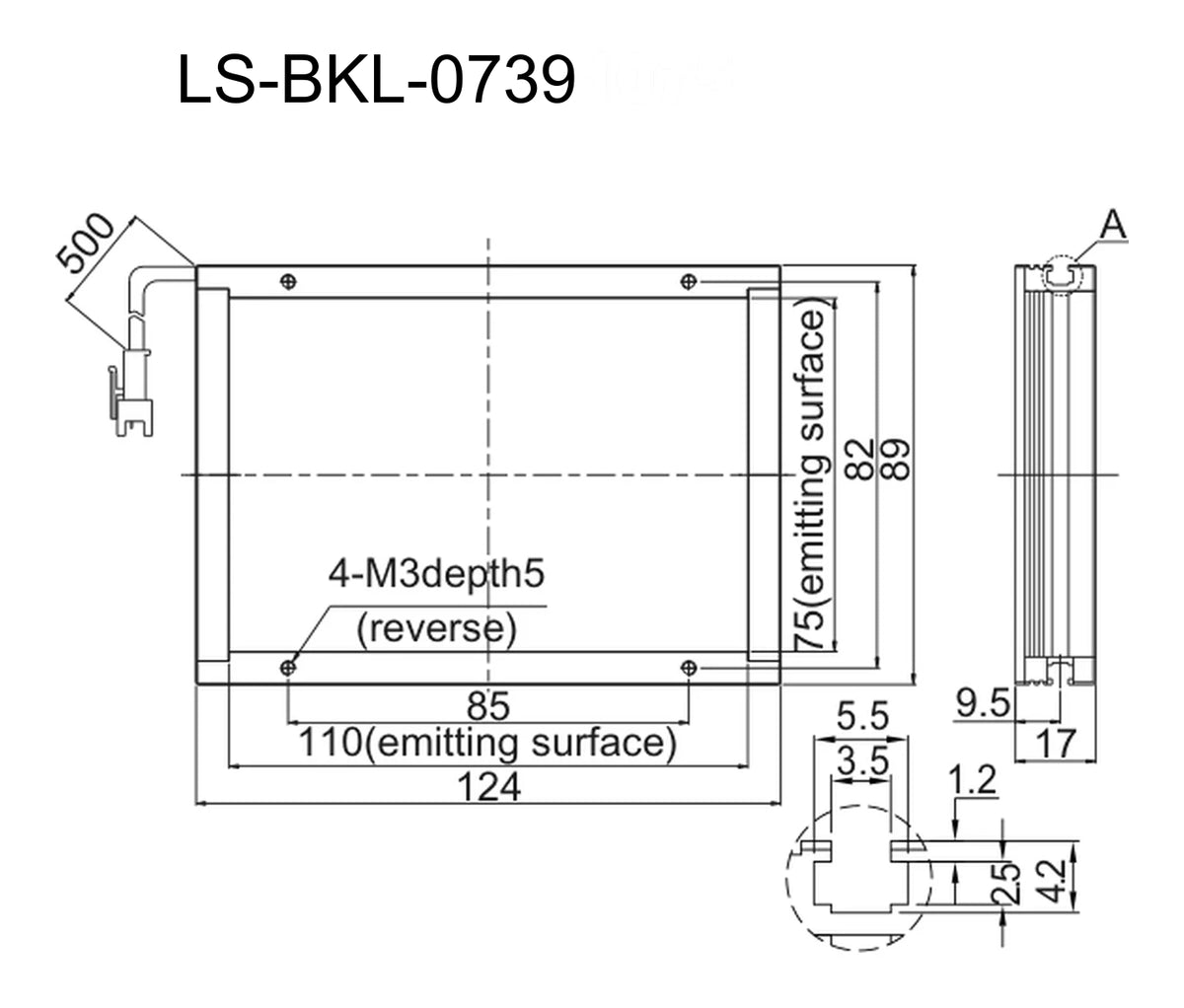 LS-BKL-0739 dimensions (mm)