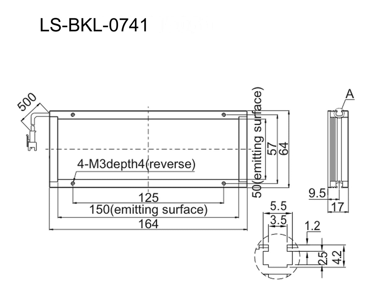 LS-BKL-0741 dimensions (mm)