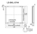LS-BKL-0744 dimensions (mm)