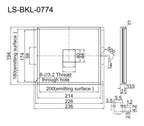 LS-BKL-0774 dimensions (mm)